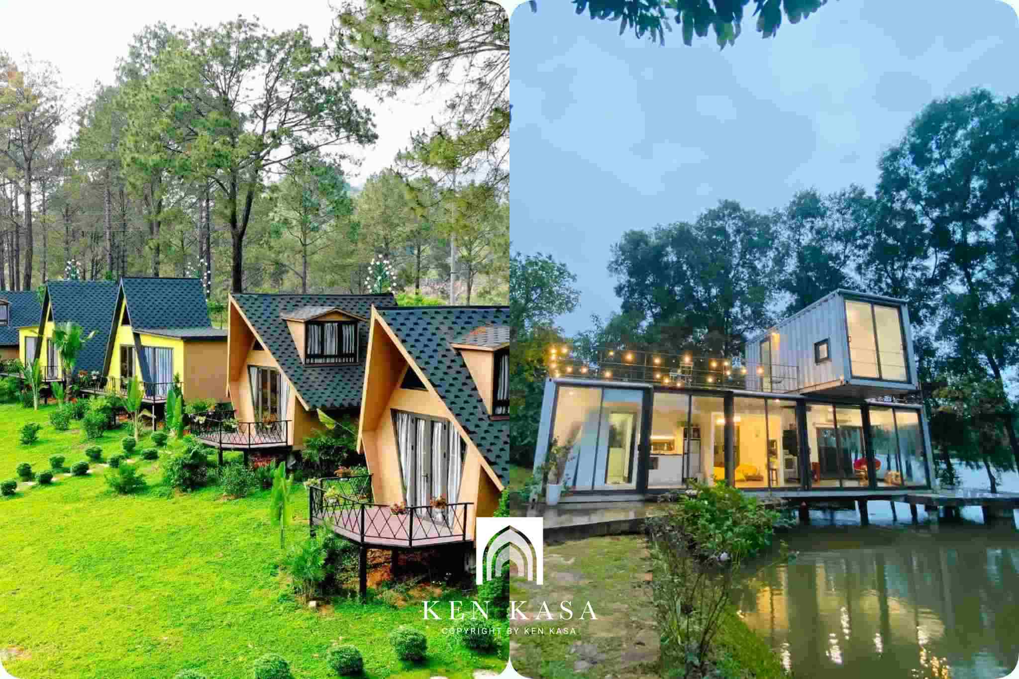 Mẫu thiết kế homestay giá rẻ phong cách không gian xanh 